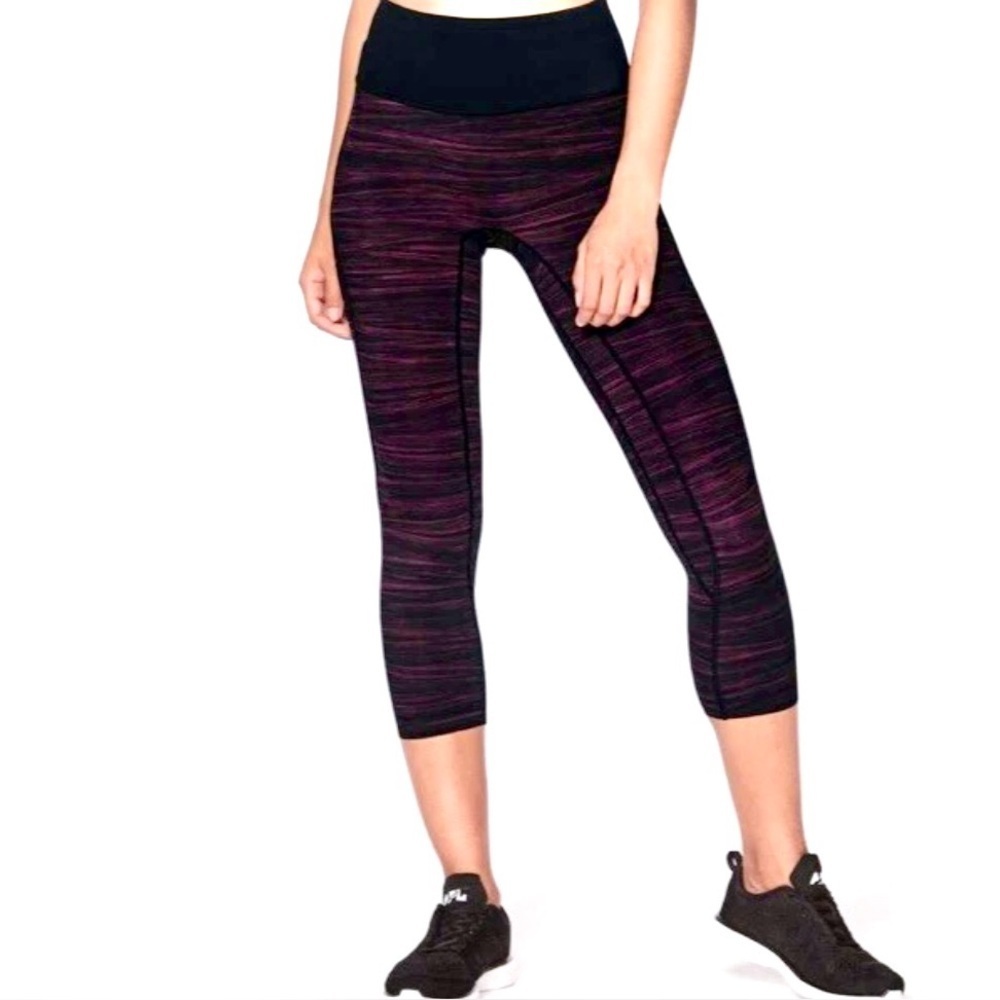 lululemon athletica Purple Space-Dye Cropped Leggings